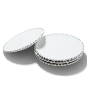 Costa Nova Set of 4 Appetizer Plates (Pearl Collection)